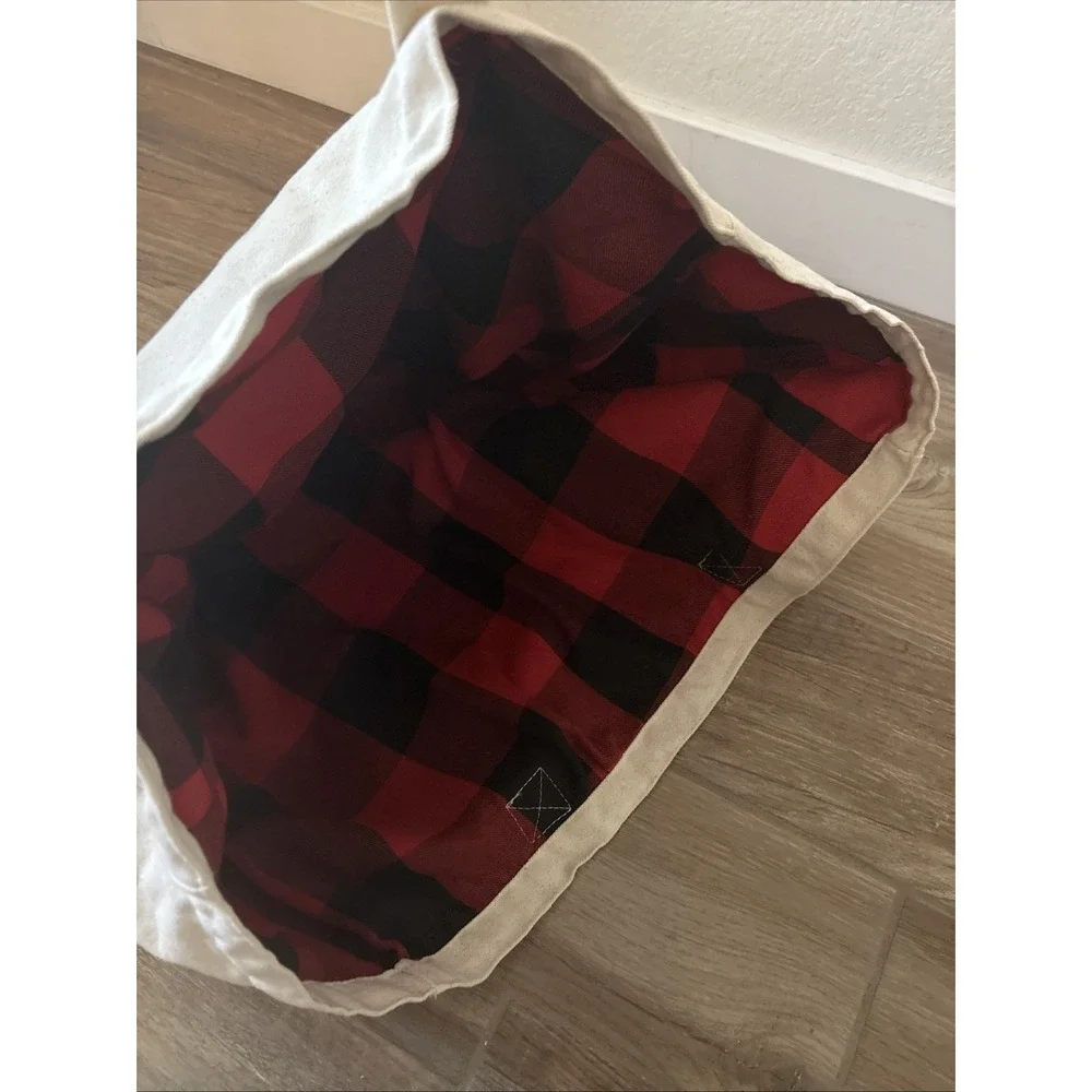 Carbon38 Plaid-Lined Tote - Natural Rare‎